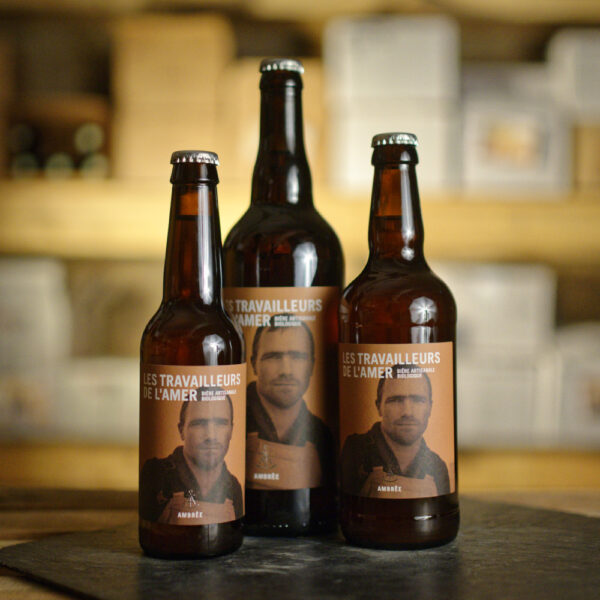 Bière ambrée Les Travailleurs de l'amer 33cl